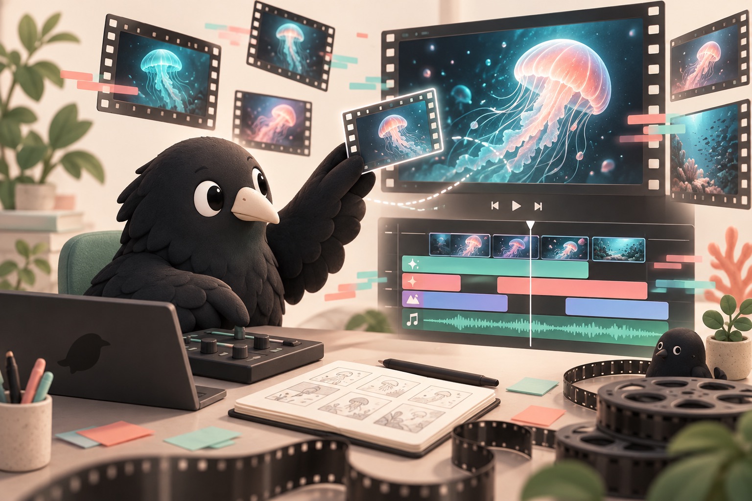 RAVENの説明用AI生成イメージ。紹介する作品や実際の製品画面ではありません。